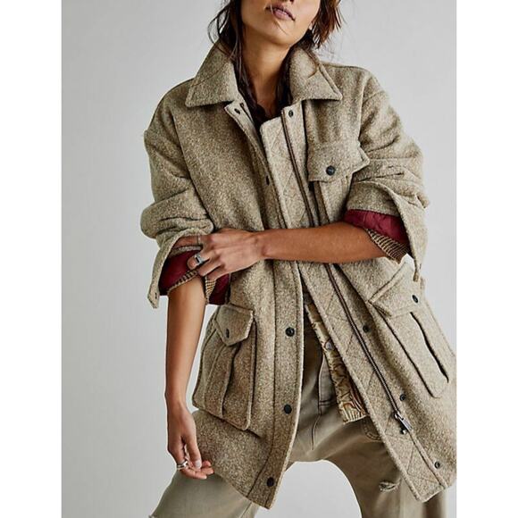 Free People Jackets & Blazers - Free People NWT  Hudson Utility Coat NEW Jacket Size XS